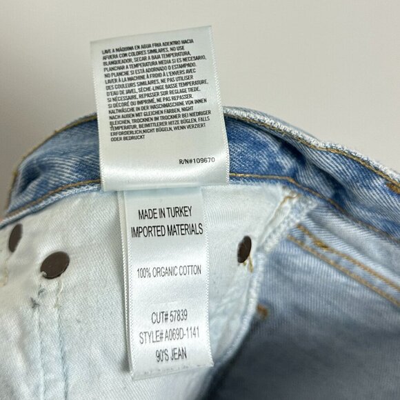 AGOLDE 90's Mid Rise Loose Fit in Wash Snapshot Size US 25 - Picture 10 of 16